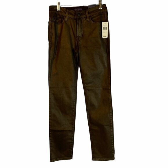 NWT NYDJ Tummy Tuck Ganache Copper Coated Skinny J - Picture 1 of 11